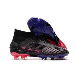 adidas Predator 19+ FG fodboldstøvler til mænd - Sort Blå Pink_1.jpg